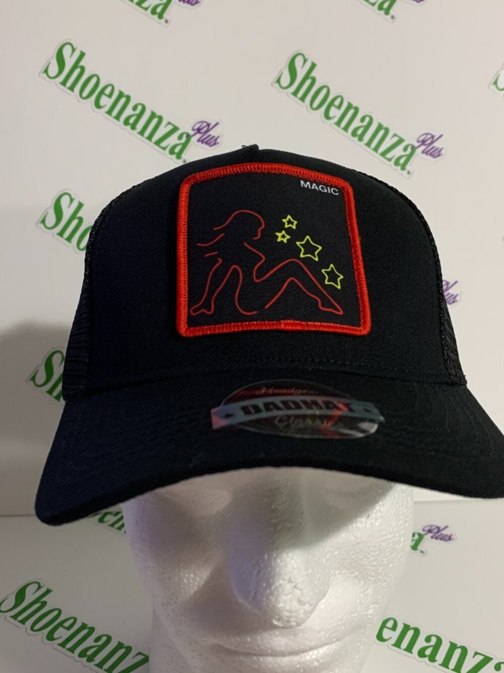 Headgear Classics Hat Magic Patch Trucker Snapback Dad Cap Black